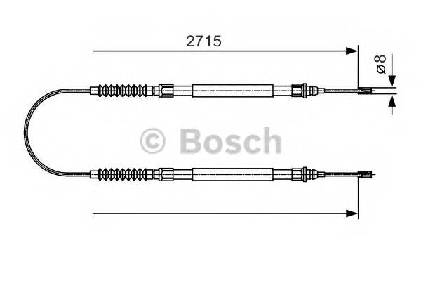 BOSCH 1 987 482 003 Трос, стоянкова гальмівна