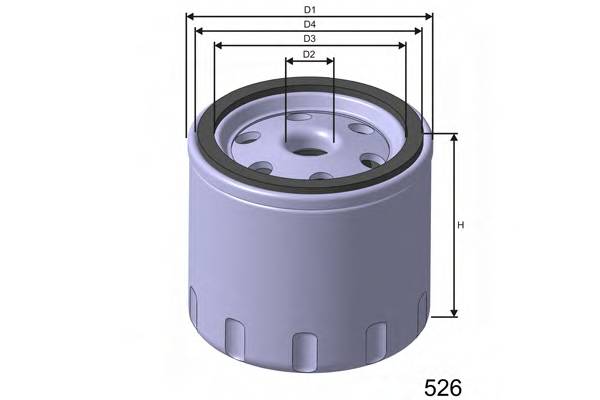 MISFAT Z617 FILTR OLEJU OPEL