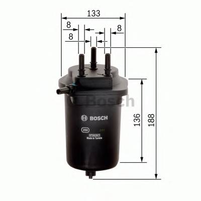 BOSCH F 026 402 080 Паливний фільтр