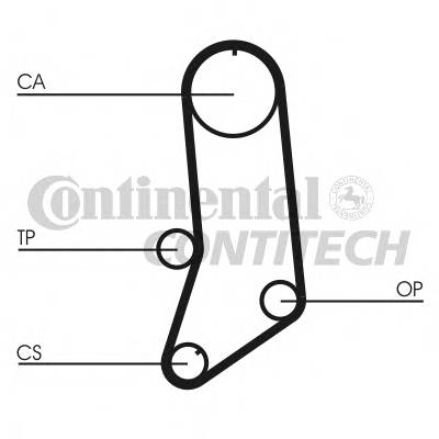 CONTITECH CT594 Ремінь ГРМ