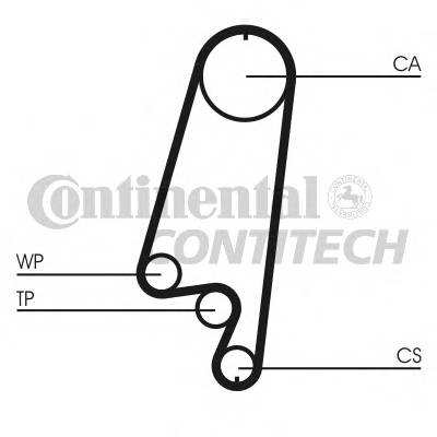 CONTITECH CT866 Ремінь ГРМ