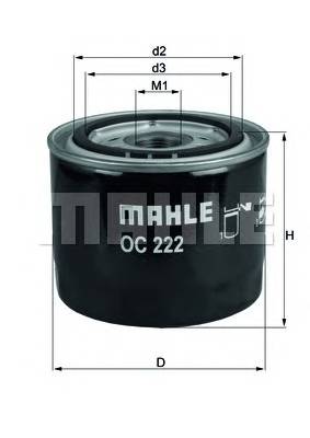 KNECHT OC 222 Масляный фильтр