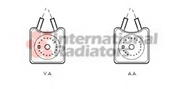 VAN WEZEL 58003215 масляный радиатор, двигательное