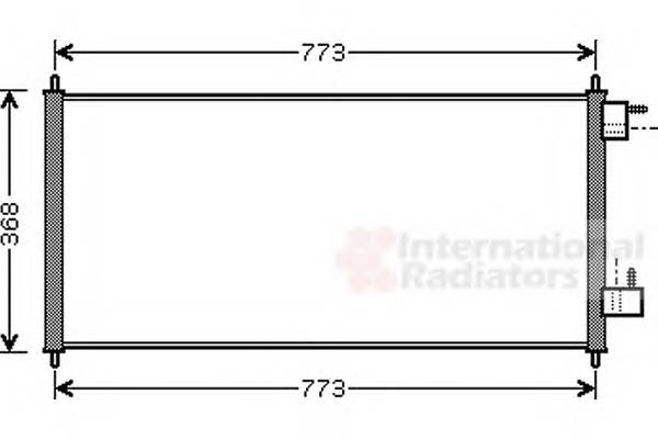 VAN WEZEL 18005361 Конденсатор, кондиционер