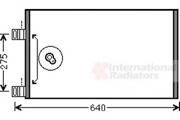 VAN WEZEL 43005444 Конденсатор, кондиционер