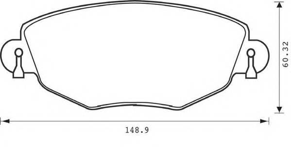 JURID 573013J Комплект тормозных колодок,