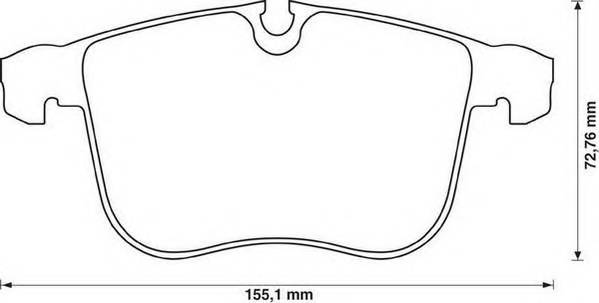 JURID 573090J Комплект гальмівних колодок,