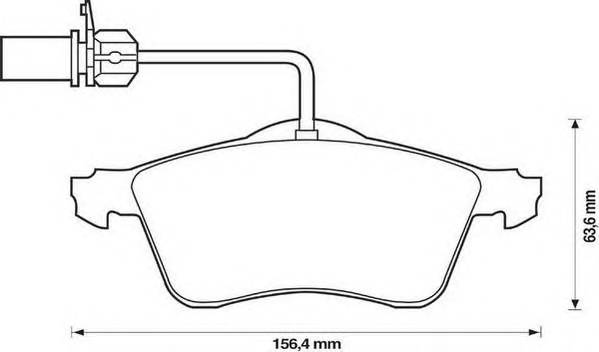 JURID 573106J Комплект тормозных колодок,