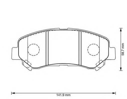 JURID 573379J Комплект тормозных колодок,