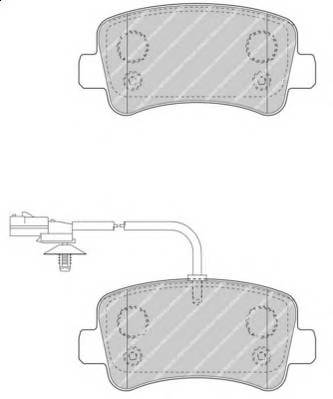 FERODO FVR4348 Комплект гальмівних колодок,