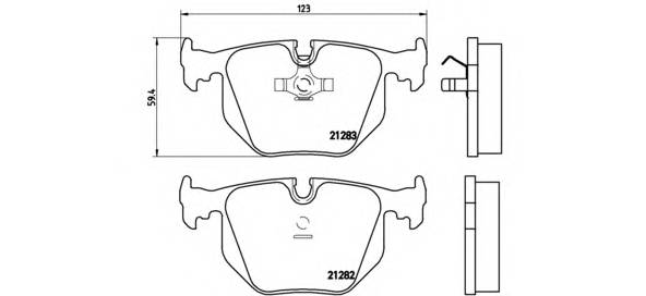 BREMBO P 06 016 Комплект гальмівних колодок,