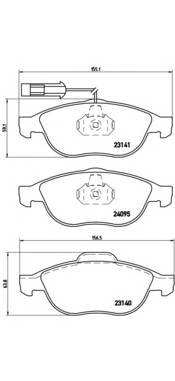 BREMBO P 23 114 Комплект тормозных колодок,