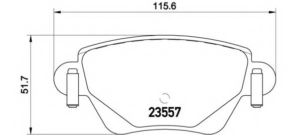 BREMBO P 24 059 Комплект тормозных колодок,