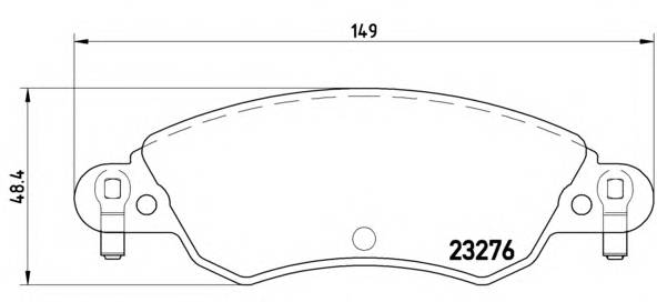 BREMBO P 61 070 Комплект тормозных колодок,