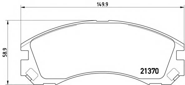 BREMBO P 61 089 Комплект тормозных колодок,