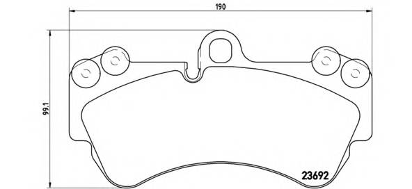 BREMBO P 85 069 Комплект гальмівних колодок,