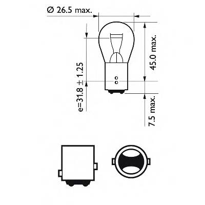 PHILIPS 12495CP Лампа накаливания, фонарь