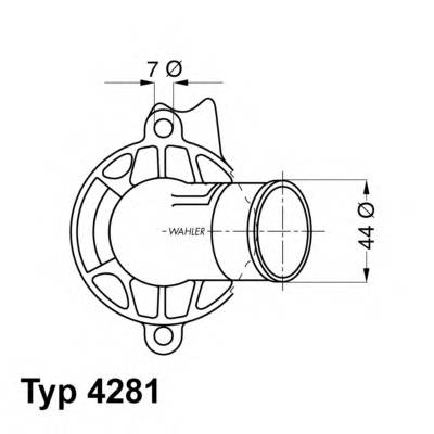 WAHLER 4281.87D Термостат, охолоджуюча рідина