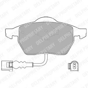 DELPHI LP1525 Комплект тормозных колодок,