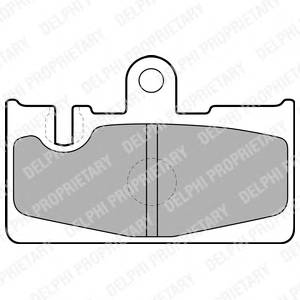 DELPHI LP1690 Комплект тормозных колодок,