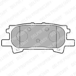 DELPHI LP1820 Комплект тормозных колодок,