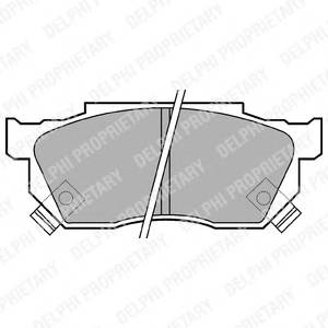 DELPHI LP445 Комплект гальмівних колодок,