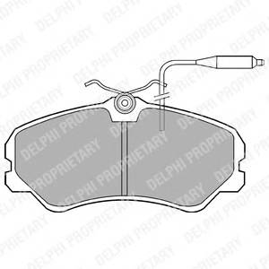 DELPHI LP594 Комплект тормозных колодок,