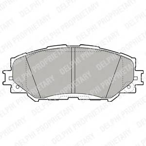 DELPHI LP2002 Комплект гальмівних колодок,