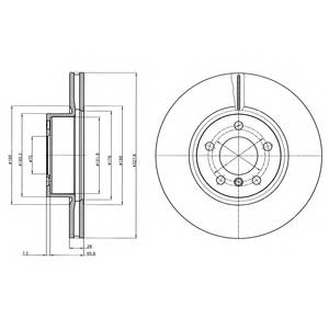 DELPHI BG9108 Тормозной диск