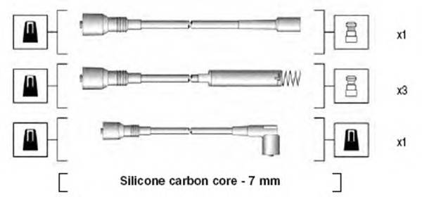 MAGNETI MARELLI 941125280680 Комплект проводов зажигания