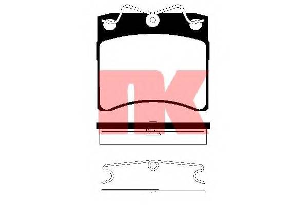 NK 224721 Комплект гальмівних колодок,