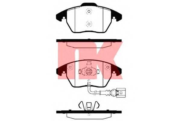 NK 224770 Комплект тормозных колодок,