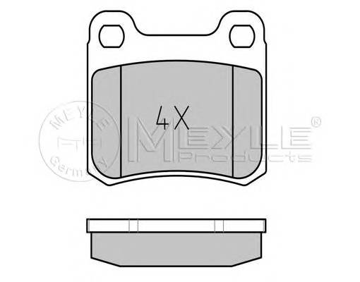 MEYLE 025 206 8713 Комплект тормозных колодок,