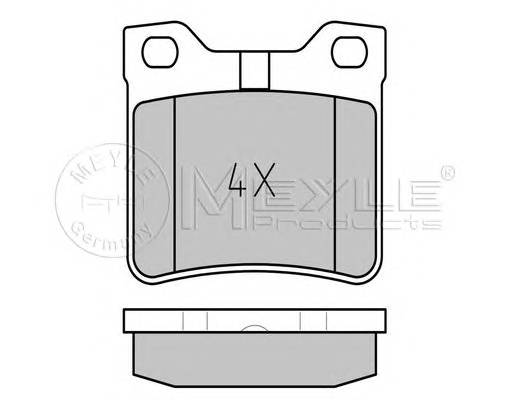 MEYLE 025 212 7817/W Комплект тормозных колодок,