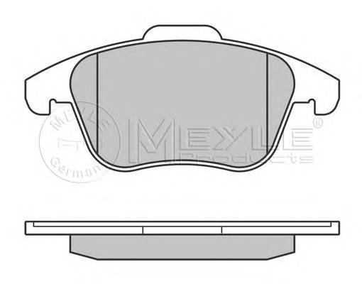 MEYLE 025 245 5719 Комплект гальмівних колодок,