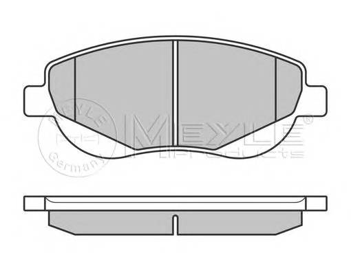 MEYLE 025 249 4619/W Комплект гальмівних колодок,