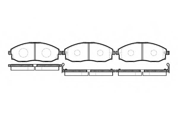 ROADHOUSE 2703.02 Комплект гальмівних колодок,