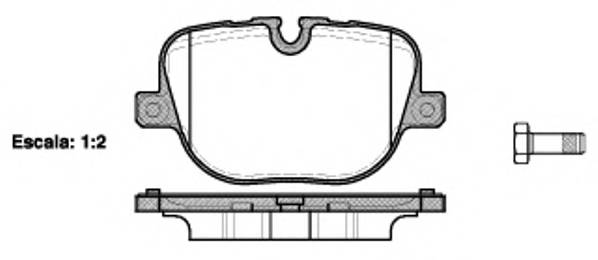 REMSA 1408.00 Комплект тормозных колодок,