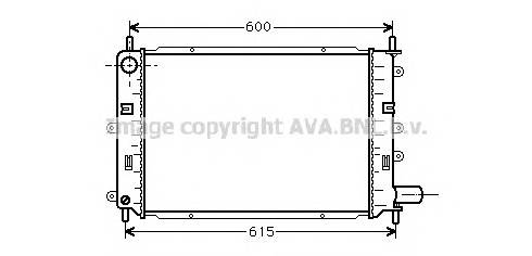 AVA QUALITY COOLING FD2151 Радиатор, охлаждение двигателя