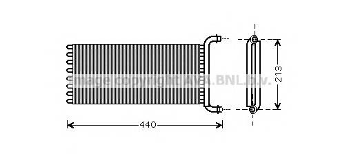 AVA QUALITY COOLING MSA6441 Теплообменник, отопление салона