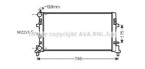 AVA QUALITY COOLING STA2037 Радиатор, охлаждение двигателя