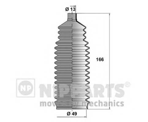 NIPPARTS J2840900 Комплект пильника, рульове