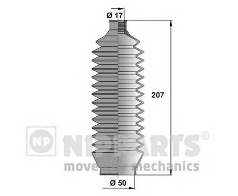 NIPPARTS J2845008 Комплект пылника, рулевое