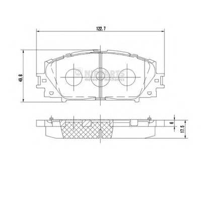 NIPPARTS N3602127 Комплект гальмівних колодок,