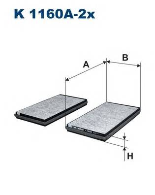 FILTRON K1160A-2x Фільтр, повітря у