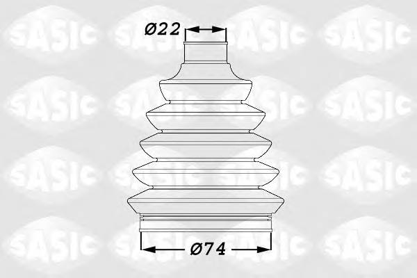 SASIC 1900011 Комплект пылника, приводной