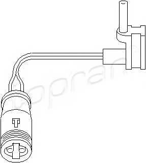 TOPRAN 401 203 Датчик, знос гальмівних