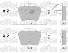 CIFAM 822-688-0 Комплект гальмівних колодок,