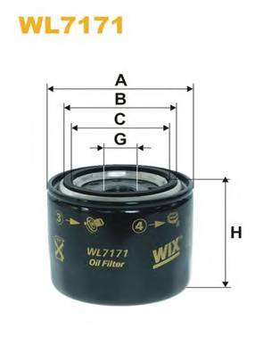 WIX FILTERS WL7171 Масляный фильтр