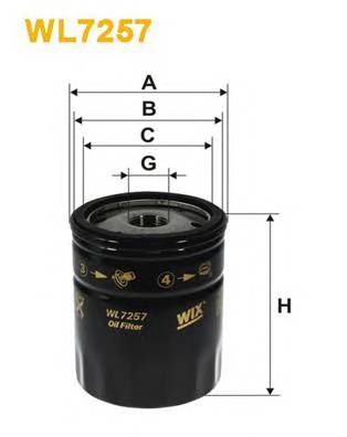 WIX FILTERS WL7257 Масляный фильтр